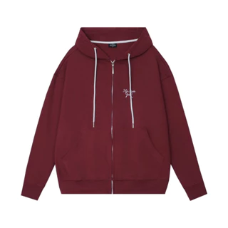 [ Mẫu Mới ] Mon Studio - Áo Khoác Hoodie zip dáng vừa form lửng thêu Nơ - Vải Thun Zip Dày S060