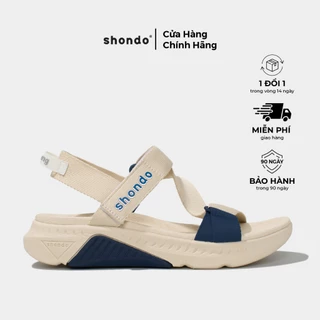 [HƯƠNG GIANG & GIL LÊ] Giày Sandals Nam Nữ Shondo F7 Racing Be Phối Xanh Dương F7R2530