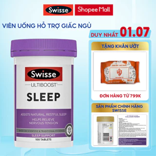 Viên uống giúp ngủ ngon sâu giấc Swisse Sleep Support 100 viên của Úc