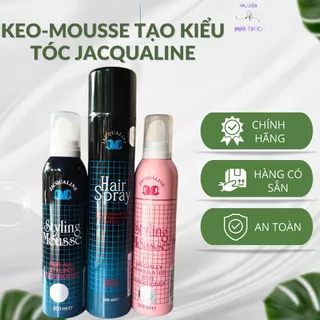 Keo Xịt Tóc-Mousse Tạo Kiểu Tóc Jacqualine 250-400ml