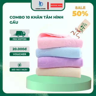 Khăn Tắm Hình Gấu Xuất Nhật Mềm Mịn (Kích Thước 70* 140cm ) Siêu Hot