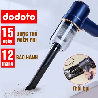 Máy hút bụi cầm tay dodoto, hút thổi bụi giường nệm, xe ô tô, bàn phím, bàn thờ, lông chó mèo mini không dây đa năng