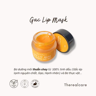 [TẶNG CỌ MÔI] BƠ DƯỠNG THUẦN CHAY GIẢM THÂM MÔI GẤC🧡GAC LIP MASK |FREESHIP|