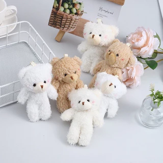 Móc khóa gấu bông teddy mềm mịn dễ thương