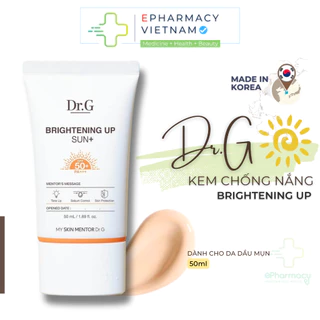 Kem Chống Nắng Dr.G Brightening Up Sun SPF50+ PA+++ Dưỡng Sáng Da Nâng Tone