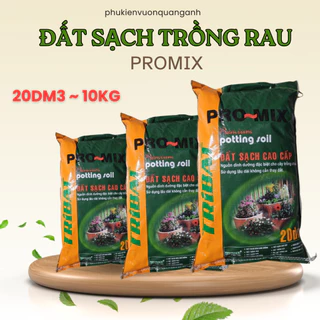 Đất trồng rau TRIBAT, Đất sạch trồng rau, trồng cây hoa kiểng bao 10kg, đất đầy đủ chất dinh dưỡng