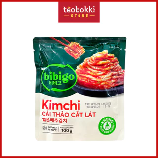 [SHIP HCM] Kim chi cải thảo cắt lát Ông Kim's Bibigo gói 100g, hộp 500g