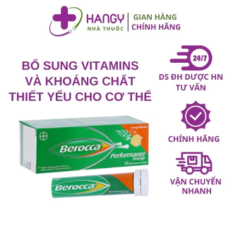 Viên sủi bổ sung Vitamin Berocca Performance Orange 10 Viên/hộp