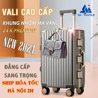 VALI CAO CẤP PRO CLASIC - KHUNG NHÔM MẠ VÀNG 24K PRENIUM  - KHOÁ SẬP KÉP - PHIÊN BẢN ĐẶC BIỆT - SANG TRỌNG, ĐẲNG CẤP