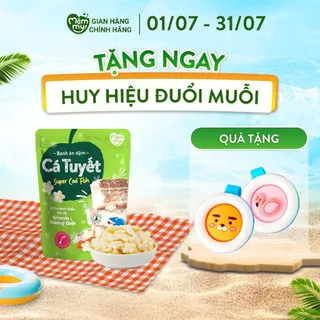 Bánh ăn dặm vị cá tuyết Mămmy giàu protein, bổ sung DHA giúp bé ăn ngon, tập cử động ngón tay vừa ăn vừa học 25 gram