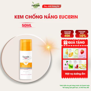 Kem chống nắng kiềm dầu, ngừa mụn, chống tia UV Eucerin Sun Dry Touch Oil Control SPF50+ 50ml