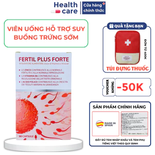 FERTIL PLUS FORTE - Bổ Trứng, Vitamin Tổng Hợp, Tăng Khả Năng Thụ Thai, Bổ Bầu (Hộp 30 Viên) [Chính Hãng]