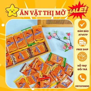 (BỊCH 60 GÓI) Hằng đại dê nướng, pò nướng hằng đại, bò miếng hằng đại mini