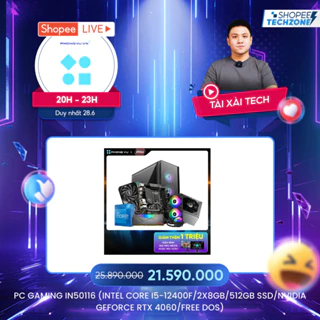 PC Phong Vũ Gaming IN50116 - Bảo hành theo thời gian của từng linh kiện