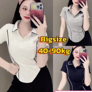 Áo Thun Borip Ôm 2 Viền _ Bigsize:45-85kg