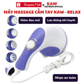 Máy Massage KAW Cầm Tay Relax & Spin Tone 5 Đầu Đánh Tan Mỡ Bụng Cao Cấp, Thư giãn mệt mỏi - LỖI 1 ĐỔI 1