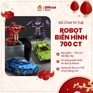 [Full Box] Bộ Đồ Chơi Lắp Ghép Robot Biến Hình Cam.Baby Transformer Cao Cấp - Hàng New Đủ 696/717 Chi Tiết Cho Bé