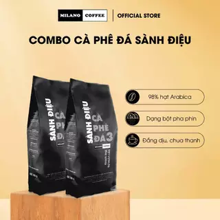 Combo 2 túi Cà phê Milano loại cà phê Đá 3 Sành Điệu 250g