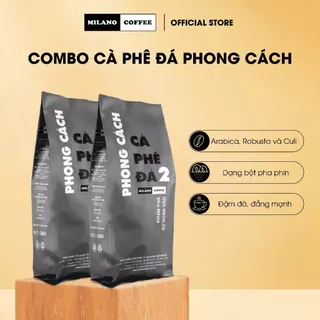 Combo 2 túi cà phê Milano loại cà phê Đá 2 Phong Cách 250g