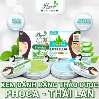 Kem đánh răng PHOCA thảo dược trắng sáng dùng được cho người niềng răng Thái Lan By Phoca