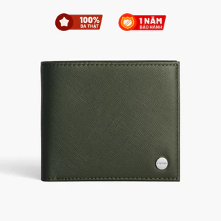 Ví nam Da Thật LAGOM Forest Bifold - dáng ngang có ngăn để ảnh