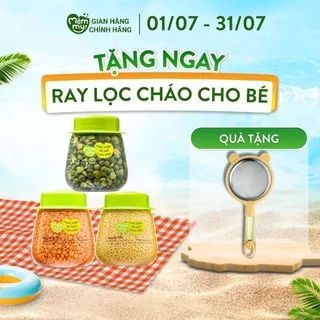 SET 3 loại hạt quý Mămmy Organic hữu cơ Đánh bay Táo bón S.TAOBON (Kê nếp, Lăng đỏ, Đậu hà lan)