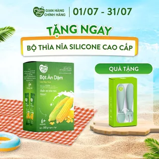 Bột ăn dặm sữa bắp non Mămmy cung cấp chất xơ hòa tan và Canxi bổ sung vitamin cho bé - 140gr