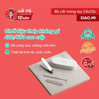 Bộ dụng cụ cắt móng, lấy ráy tai, Chất liệu thép không gỉ Clicclic