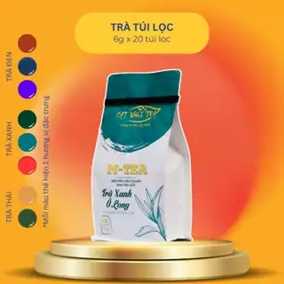 Trà túi lọc Olong M-Tea 120g x 20 túi lọc Trà xanh CAT NGHI TEA - Nguyên liệu pha trà đá, trà trái cây, trà sữa