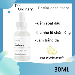 Serum The Ordinary Niacinamide 10% + Zinc 1% Giúp Cân Bằng Bã Nhờn Làm Sáng Da Thu Nhỏ Lỗ Chân Lông 30ml