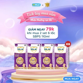 [6 Lốc x 110ml] Sữa pha sẵn IQLac Colostrum dinh dưỡng cho trẻ biếng ăn, suy dinh dưỡng, thấp còi