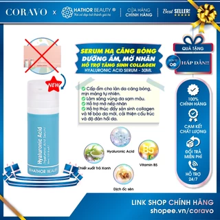 Serum HA Căng bóng Cấp Ẩm x5 lần Sáng Da Mờ Thâm Hyaluronic Acid Serum 30ml Hathor Beauty - Coravo