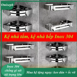 Kệ góc gắn tường Inox 304 Anshin đựng đồ đa năng tiện lợi cho phòng tắm