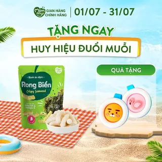 Bánh ăn dặm vị rong biển Mămmy giàu i-ốt và Omega-3 tan ngay trong miệng, dễ tiêu hóa 25 gram