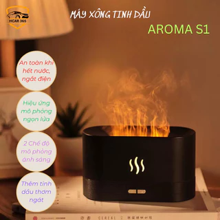 Máy phun sương tinh dầu tạo độ ẩm  AROMA S1, Dung tích 180ml, tự động ngắt khi hết nước.