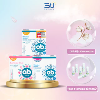 [BĂNG VỆ SINH DẠNG ỐNG] Băng Vệ Sinh Tampon OB Cho Nữ Chất Liệu Cotton Siêu Thấm Hút Dùng Cho Ban Ngày Và Ban Đêm