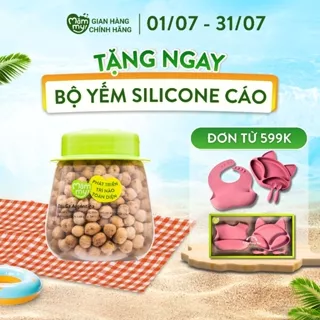 Hạt đậu gà hữu cơ Mămmy cho bé ăn dặm dẻo sánh mịn, giàu canxi, magie phát triển chiều cao, hũ 120g