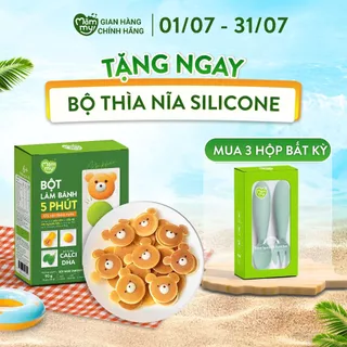 Bột làm bánh Pancake Mămmy làm bữa phụ cho bé chỉ với 5 phút bổ sung vitamin, giàu dinh dưỡng