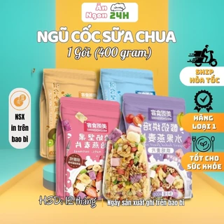 Ngũ cốc sữa chua mix hoa quả sấy, ngũ cốc dinh dưỡng giảm cân, ngũ cốc ăn sáng thơm ngon bổ dưỡng gói 500gram