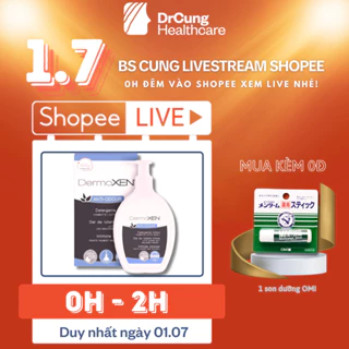 Bác Sĩ Cung Dung Dịch Vệ Sinh Dermoxen Anti Odour (Dermoxen Xanh) - Vệ Sinh Vùng Kín, Phòng Nấm Ngứa, Khô Rát (200Ml)