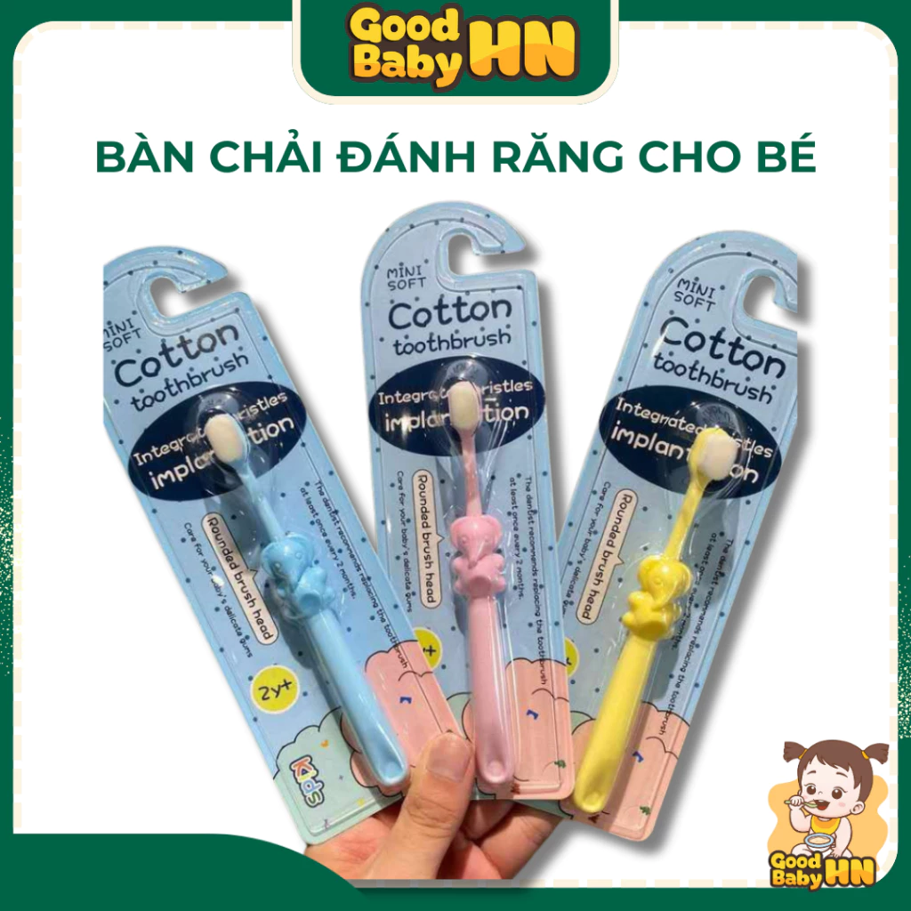 Bàn chải đánh răng cho bé tập đánh răng cho bé lông tơ siêu mềm - 𝐂𝟓𝟗