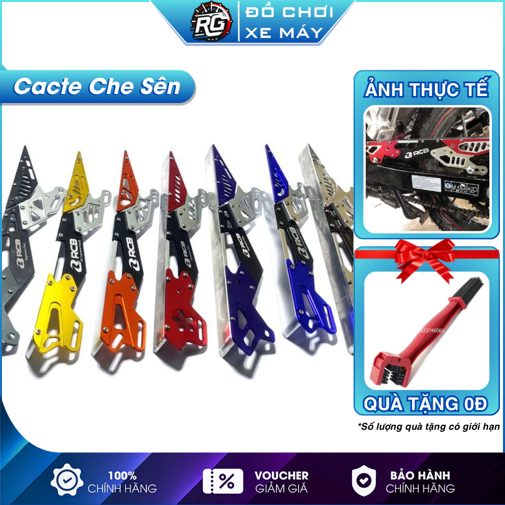 [Tặng Bàn Chải Sên] Cacte Chắn Xích Che Sên CNC EX 150, Ex155, WINNER 150, gắn được nhiều dòng xe