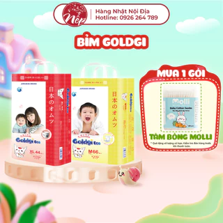 Tã bỉm Goldgi Eco mới 2023 Nhật Bản đủ size NB86/S76/M66/L56/M54/L48/XL44/XXL32