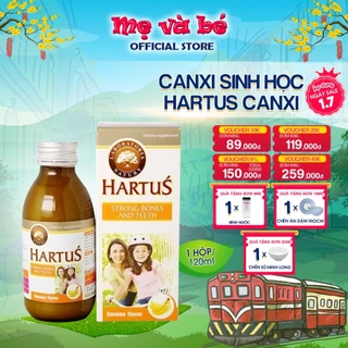 Hartus Canxi phát triển chiều cao, bổ sung canxi, giúp xương chắc khỏe