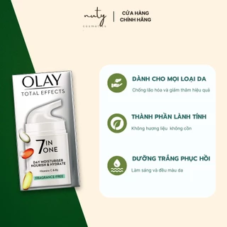 Kem Dưỡng Olay Total Effects 7 In 1 Ngày, Đêm, Không Hương Liệu dưỡng da, làm đẹp da một cách tối ưu, chống lão hóa