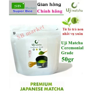 Bột Matcha CEREMONIAL PREMIUM 50GR nguyên chất, dùng trong pha chế, làm bánh, làm kem và làm đẹp da.