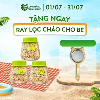 [Combo 3 hũ] Yến mạch sữa cán dẹt Mămmy thơm ngậy nấu cháo ăn dặm cho bé tăng cân, tăng đề kháng 80g/ hũ