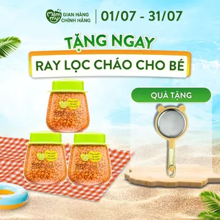 [Combo 3 hũ 130gr] Đậu lăng đỏ hữu cơ Mămmy giàu chất xơ và protein cho bé ăn dặm từ 6 tháng