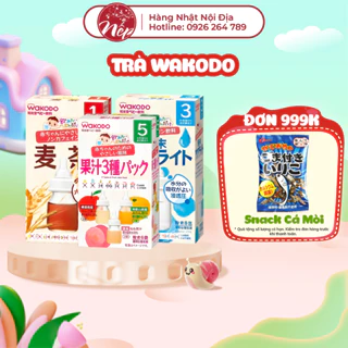 Trà Wakodo (1,2gx6) đủ vị Nhật Bản thanh nhiệt cho bé 1-5 tháng tuổi - Nếp shop - Hàng nhật nội địa