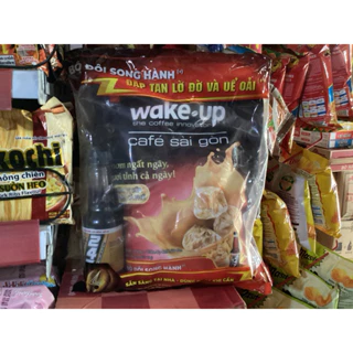 Cafe Wake up Sài Gòn 384 gr bịch  24 gói / hộp xuân